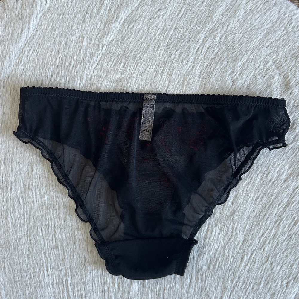 Embroidered Lace Mesh Panty S - Picture 4 of 4